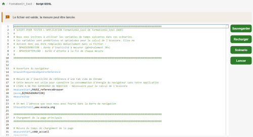Script GDSL pour automatiser les parcours de test